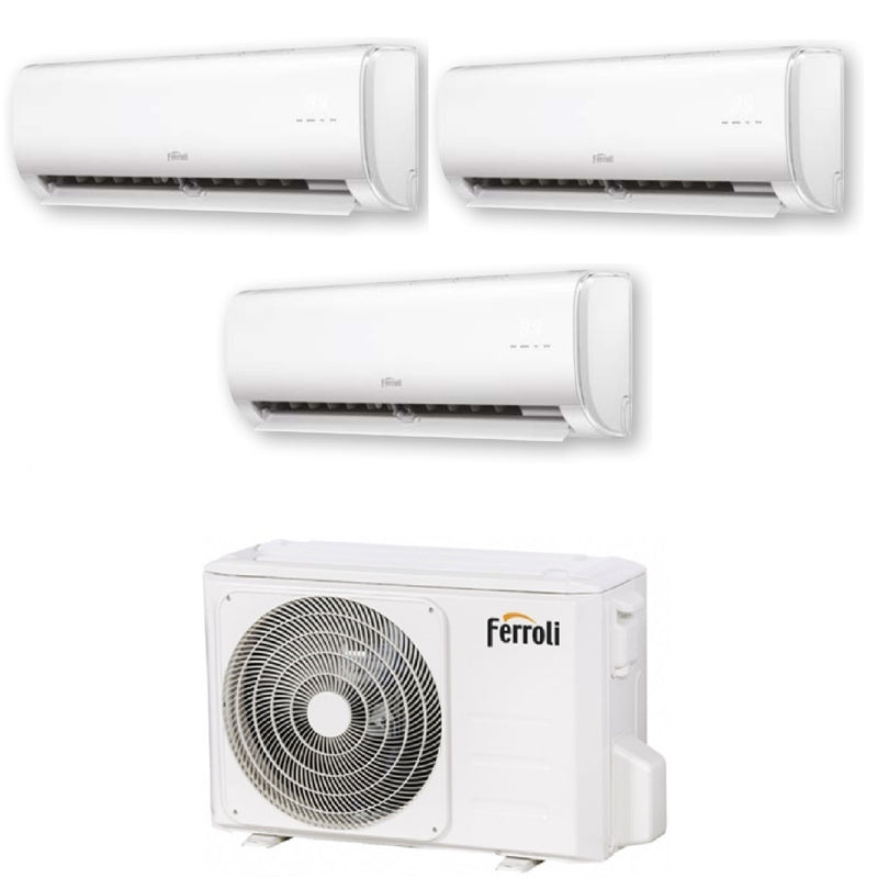 Climatizzatore Ferroli Giada M Trial Split 9000+9000+9000 btu Wi-Fi con 21-3