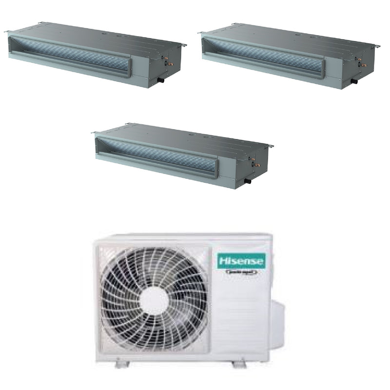 Climatizzatore Hisense Canalizzato serie Turbo Slim Trial Split 9000+9000+12000 Btu 3AMW62U4RJC