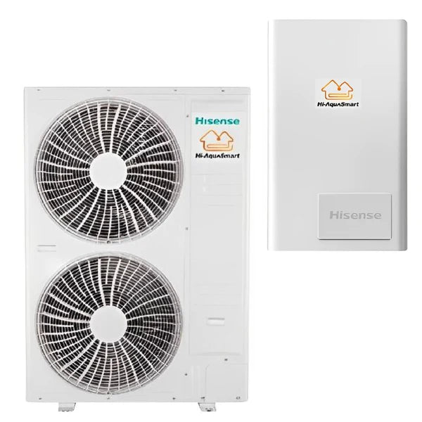 Pompa di calore aria-acqua 12 Kw Splittata Hisense Hi-Aquasmart AHW-120UCSEPA Inverter Monofase Gas R410A