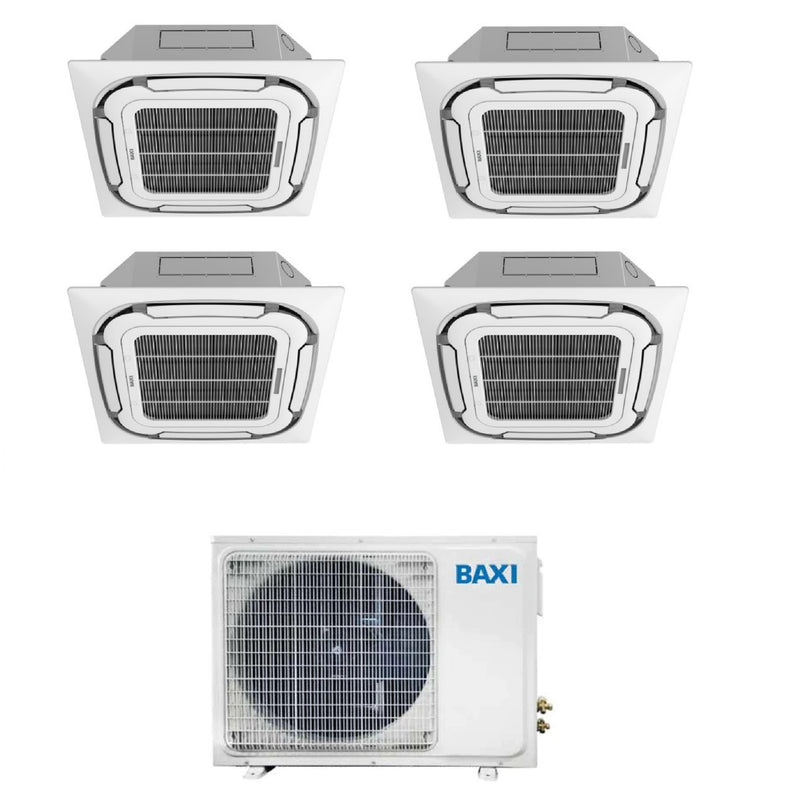 Climatizzatore Baxi a Cassetta 4 Vie Quadri Split 9000+9000+12000+18000 btu LSGT125-5M