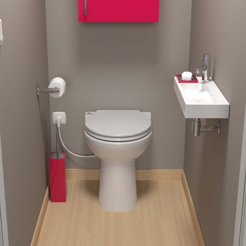 Vaso Wc in ceramica con trituratore integrato SFA Sanicompact C43 Silence