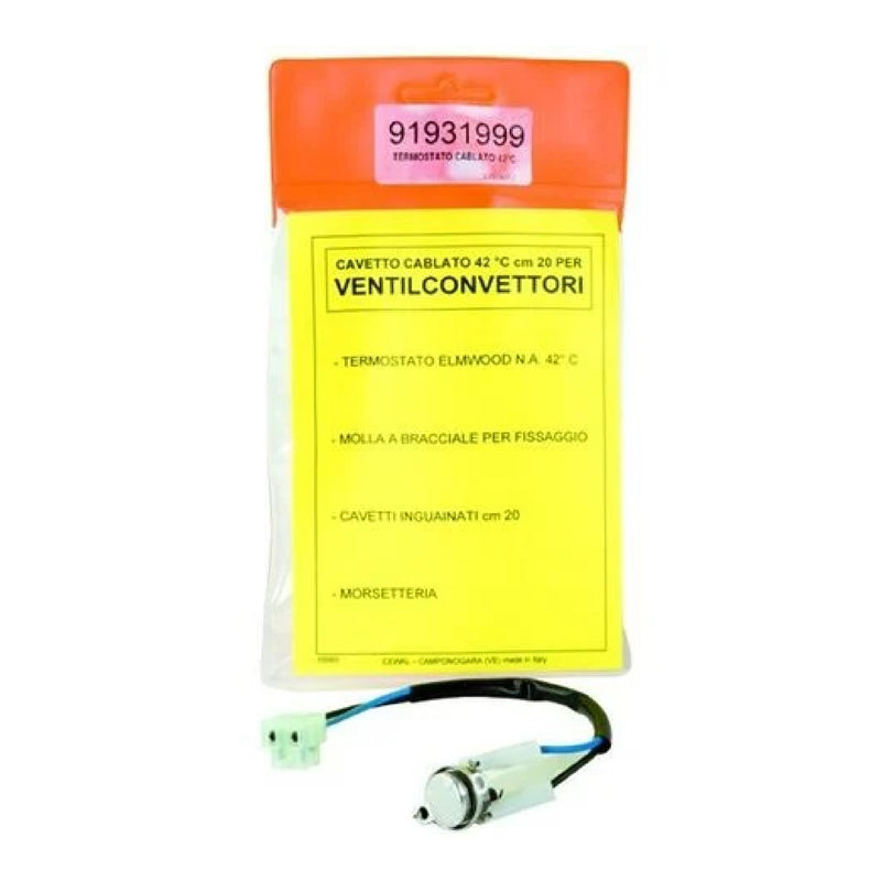Termostato cablato 42° Cewal 91931999 per ventilconvettore fan coil