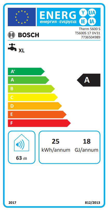 Scaldabagno a gas GPL 17 Litri Bosch Therm 5600 S 17 DV31 Camera Stagna