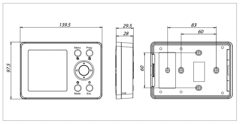 Cronotermostato Modulante Imit Techno WPT OT cod. 578155