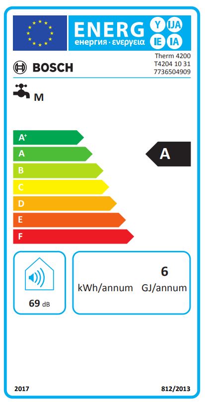 Scaldabagno a gas GPL 10 Litri Bosch Therm 4204 10 31 Camera Aperta