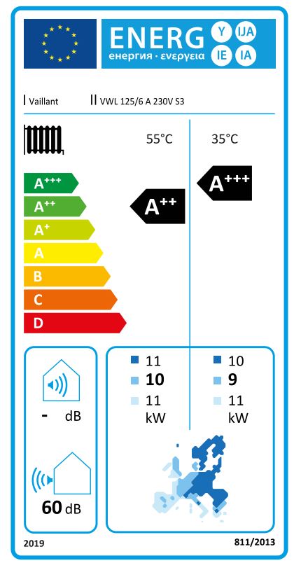 Pompa di calore aria-acqua 12 Kw Vaillant aroTHERM plus VWL 125/6 A 230V S3 monoblocco inverter monofase R290