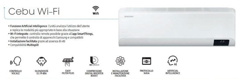 Climatizzatore Samsung Cebu 9000 btu Wi-Fi F-AR09CBU