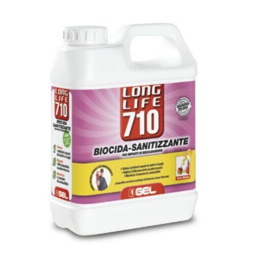 Gel Long Life 710 biocida sanitizzante da 1 litro per impianto riscaldamento sottopavimanto