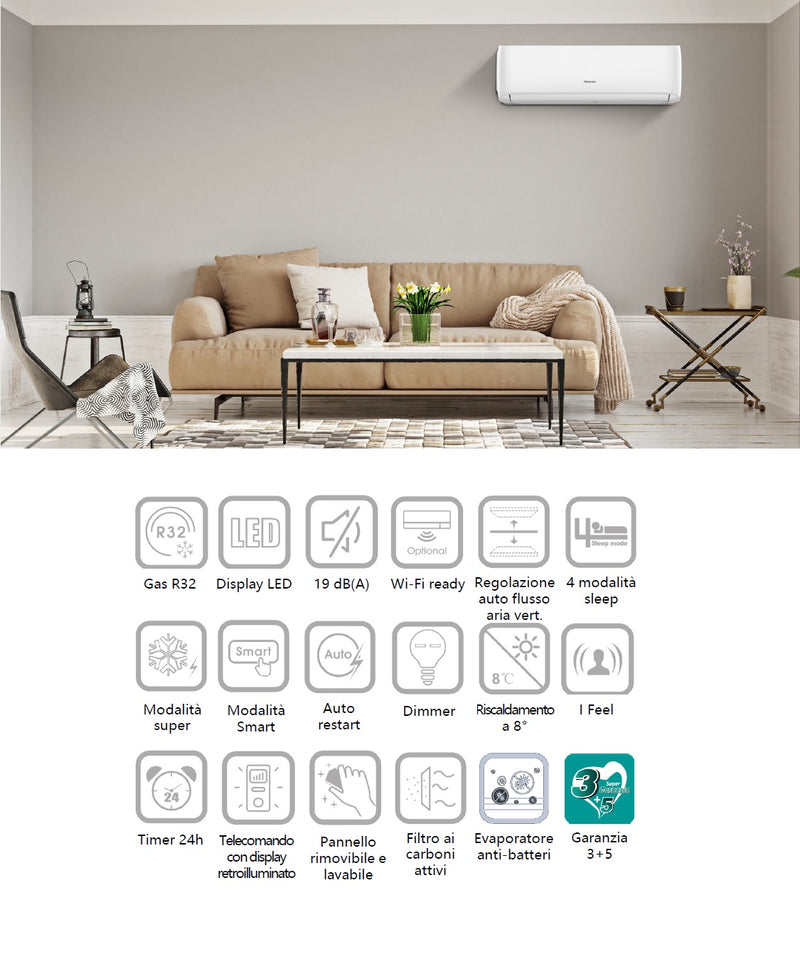 Climatizzatore Hisense Easy Smart 18000 btu CA50XS02