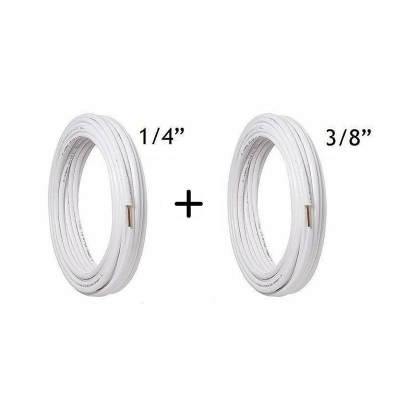 Tubo Rame 1/4"+ 3/8" Spessore 0.8 mm per impianto climatizzatori